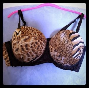 Amoreuse Animal print bra